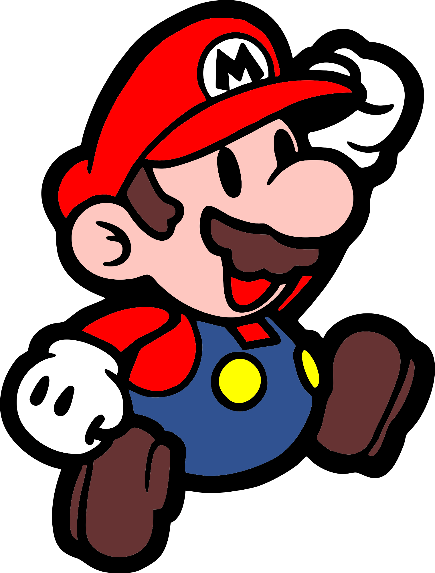 Mario P2 7 Editable Svg Line Art Free Vectors